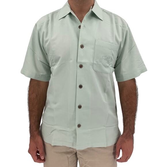 NATIVE OUTFITTERS Camp Shirt Size S New $99 Mint Seafoam Hogfish Boating Water - Picture 2 of 10